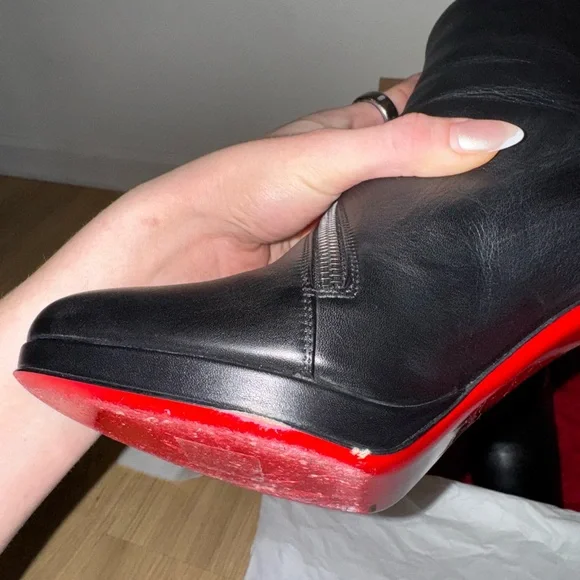Christian Louboutin black Birgitta 100 calf - Picture 9 of 16